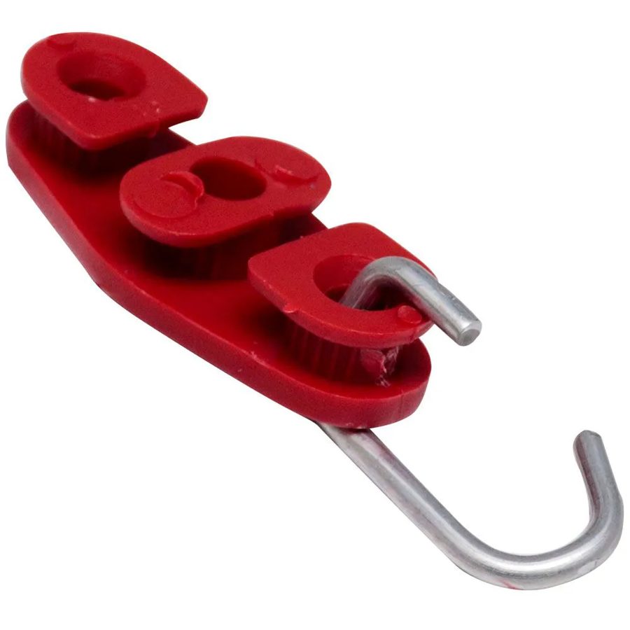 FERRAGEM CONJ. (TGL) ESTICADOR FIO (DROP) FIG8 VERMELHO