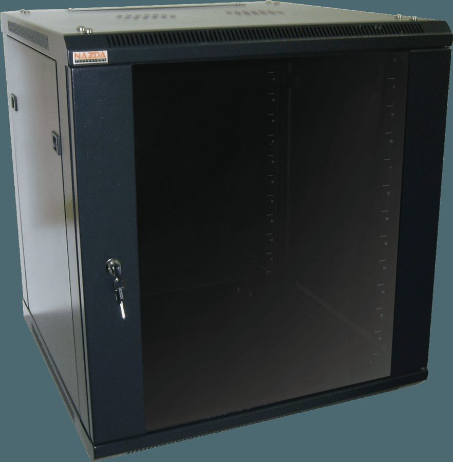 RACK INDOOR ( NAZDA) MINI 19 12U X 600 X 450MM P/ PAREDE PTO