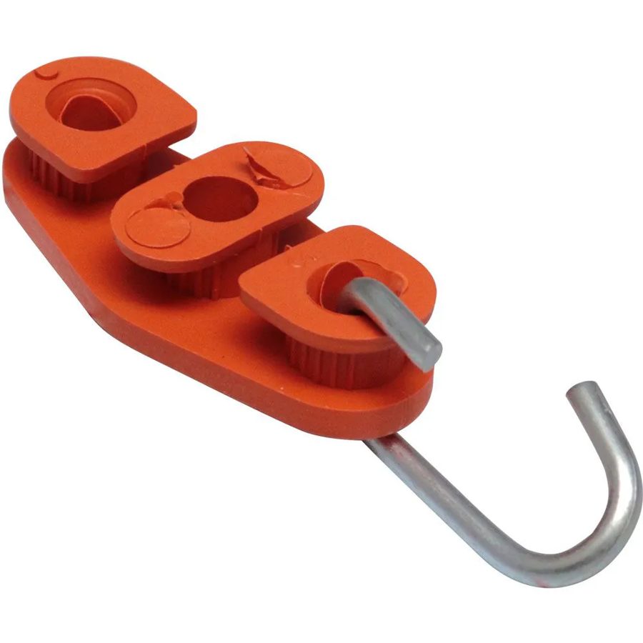 FERRAGEM CONJ. (TGL) ESTICADOR FIO (DROP) FIG8 LARANJA