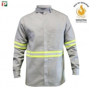 CAMISA NR10 ANTI-CHAMA CINZA GUARDIAN XG
