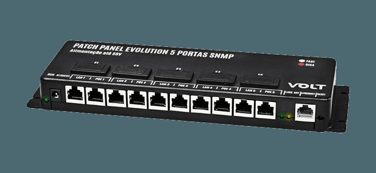 PATCH PANEL FAST (VOLT) 5 PORTAS POE EVOLUTION 12 A 56V