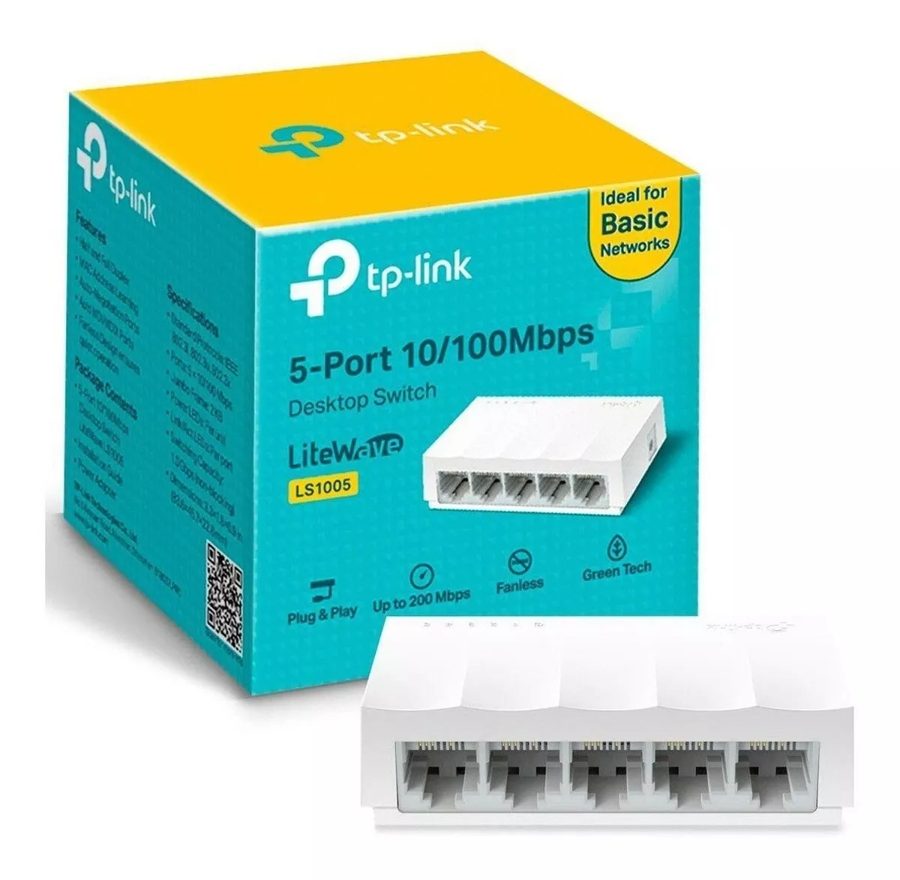 SWITCH (TP-LINK BR ) LS 1005 05 PORTAS (10/100MBPS)