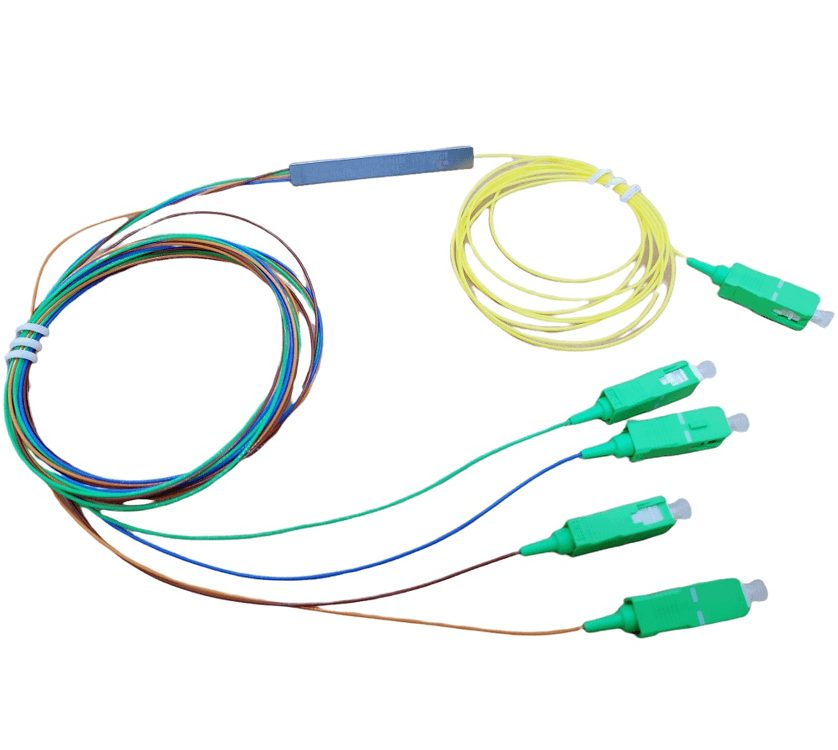 SPLITTER 1/4 0.9MM 1.5M (SC/APC) PLC COLOR