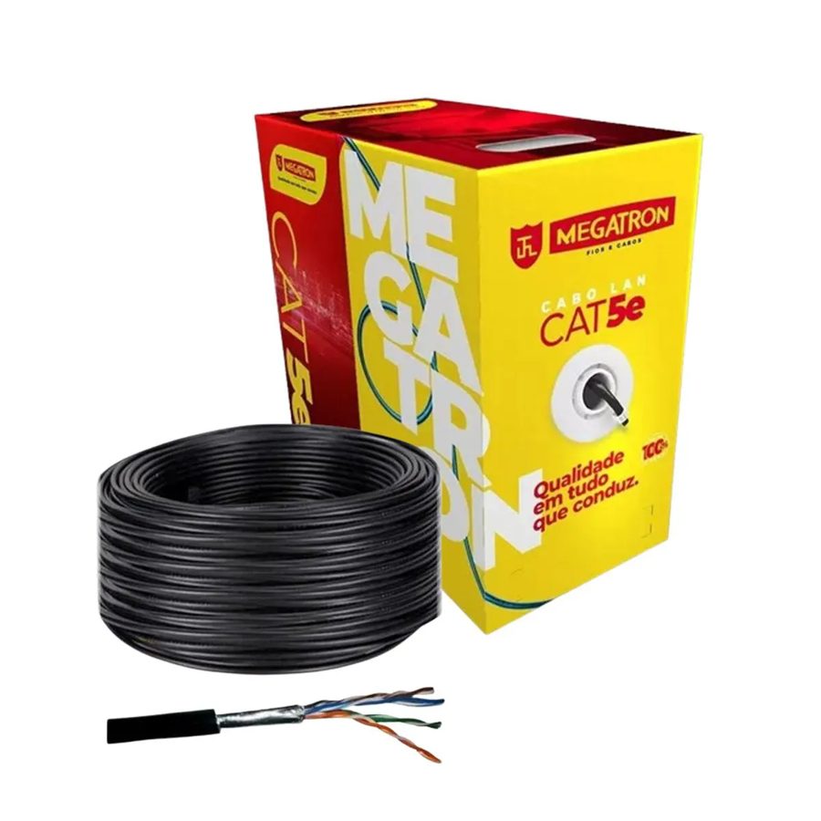 CABO REDE 5E BLINDADO COBRE (MEGATRON) 4P 100M