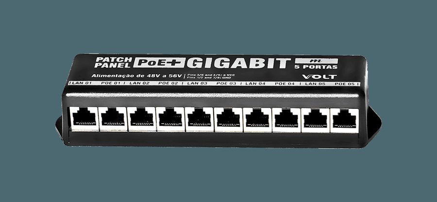PATCH PANEL GIGA (VOLT) 5 PORTAS MIMOSA 48V