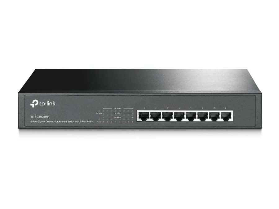SWITCH (TP-LINK BR) TL SG1008MP GIGA RACK (8 PORTAS) POE